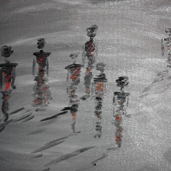 Pintura intitulada ""Ir com a multidão.…" por Maria Teresa Duarte, Obras de arte originais, Acrílico