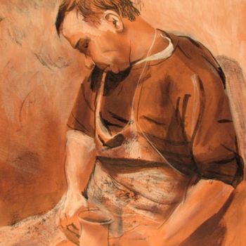 Painting titled "Potter" by Daniel Whitmer, Original Artwork