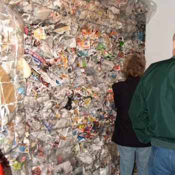 Sculpture titled "Garbage Geometry" by Daniel Whitmer, Original Artwork
