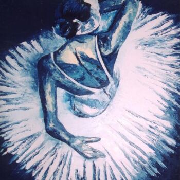 Ζωγραφική με τίτλο "1ère étoile" από Andre Bourdin, Αυθεντικά έργα τέχνης, Λάδι