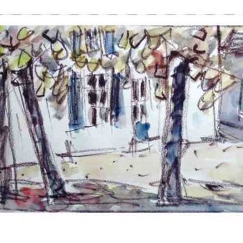 Peinture intitulée "Croquis Locmaria 7" par Jean-François Groisy, Œuvre d'art originale