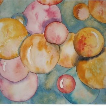 Peinture intitulée "ballons" par Mickael Thébault, Œuvre d'art originale