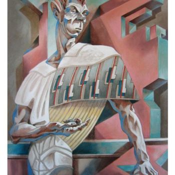 Peinture intitulée "Le tribun" par Daniel Duhamel Arrapel, Œuvre d'art originale, Huile
