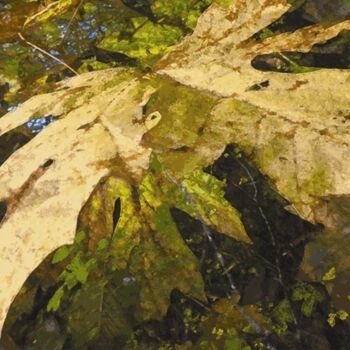 Grafika cyfrowa / sztuka generowana cyfrowo zatytułowany „Autumnly #60” autorstwa Ken Grzesik, Oryginalna praca, Malarstwo c…