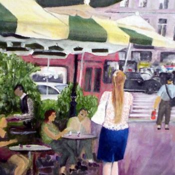 Peinture intitulée "Phone Call Outside…" par Alan Embrée Osler, Œuvre d'art originale