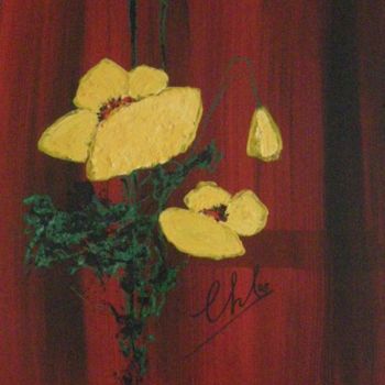 Painting titled "Quelques fleurs" by Roger Chastel, Original Artwork