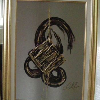 Painting titled "D'or et de paille" by Roger Chastel, Original Artwork