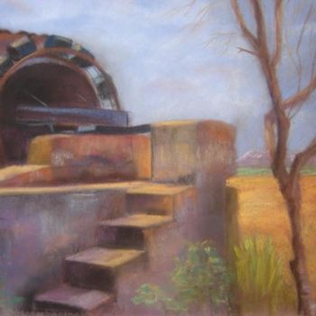Painting titled ""La huerta"" by Lola Clement, Original Artwork