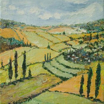 Painting titled "Lanckorona" by Animesh Roy, Original Artwork, Oil