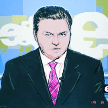 Ζωγραφική με τίτλο "Oleg Tistol. TV + R…" από Oleg Tistol, Αυθεντικά έργα τέχνης