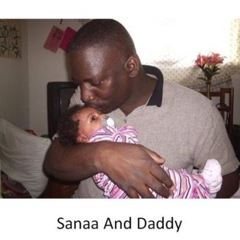 Painting titled "Sanaa_And_DADDY.jpg" by Glendon Mcfarlane, Original Artwork