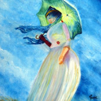 绘画 标题为“La femme et  l'ombr…” 由Marie France Mateu, 原创艺术品