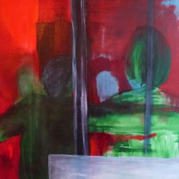Peinture intitulée "bus" par Noëlle Dauby, Œuvre d'art originale, Huile