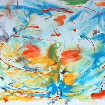Peinture intitulée "Eveil" par Joel Jambou, Œuvre d'art originale, Huile