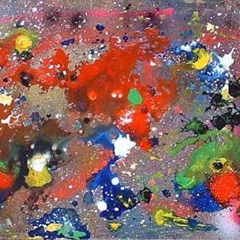Peinture intitulée "Vibrations" par Joel Jambou, Œuvre d'art originale, Huile