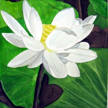 Pittura intitolato "LE LOTUS" da Michel Cendra-Terrassa, Opera d'arte originale