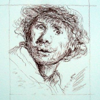 Dibujo titulada "Esquisse d un Autop…" por Daniel Lutaud, Obra de arte original, Otro