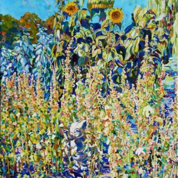 Painting titled "этюд020" by Lesia Kara Kotsia, Original Artwork, Oil