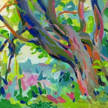 Painting titled "этюд026" by Lesia Kara Kotsia, Original Artwork, Oil