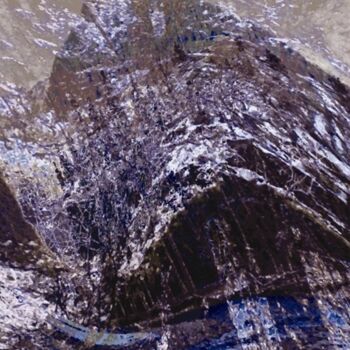 Digital Arts titled "Mountain Winter #28" by Ken Grzesik, Original Artwork, Digital Painting
