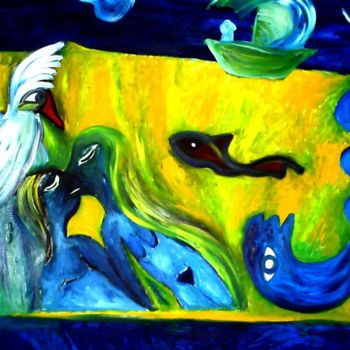 Painting titled "amor1" by Georg Kiehn, Original Artwork