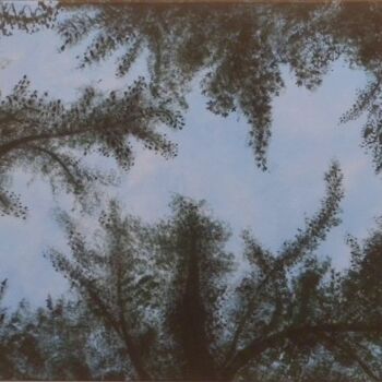 Pintura intitulada "Tête en l'air" por Isabelle C. Bruggimann, Obras de arte originais