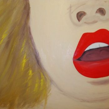Pintura intitulada ""Doce nos lábios qu…" por Maria Teresa Duarte, Obras de arte originais