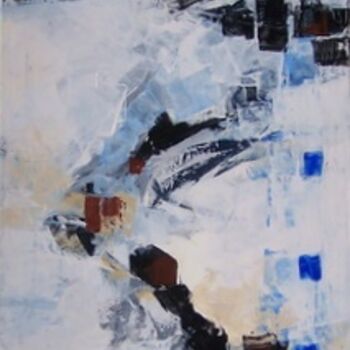 Peinture intitulée "Descente..." par Anne-Frédérique Ferret, Œuvre d'art originale