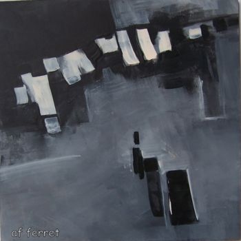 Peinture intitulée "ici, et là..." par Anne-Frédérique Ferret, Œuvre d'art originale
