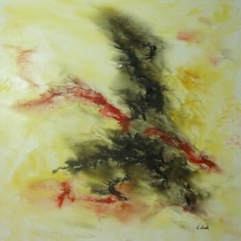 Painting titled "Elan de vie" by Elisa Cook Benbassat Bassat, Original Artwork, Oil