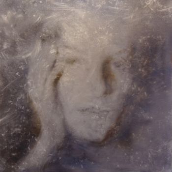 Painting titled "First Snow (oil, ca…" by Irjan Moussin, Original Artwork, Oil