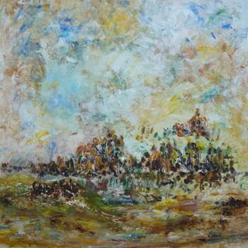 Peinture intitulée "Horizon clair-obscur" par Elisa Cook Benbassat Bassat, Œuvre d'art originale, Huile