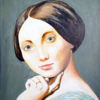 Peinture intitulée "Hommage à Ingres" par Alan Embrée Osler, Œuvre d'art originale, Huile