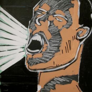 Painting titled "Shouting Person" by Unknown Artist, Original Artwork