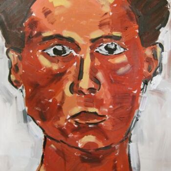 Painting titled "Tanned person" by Unknown Artist, Original Artwork