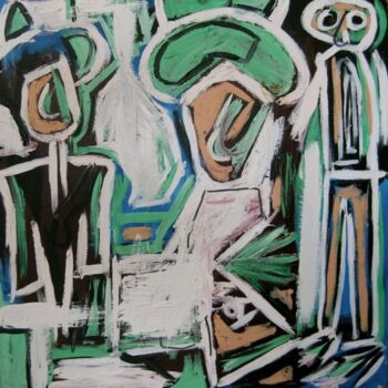 Painting titled "Meet and Greet." by Unknown Artist, Original Artwork
