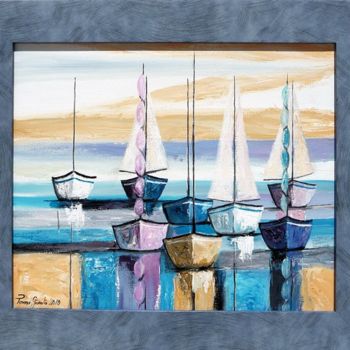 Peinture intitulée "mouillage" par Térégia, Œuvre d'art originale