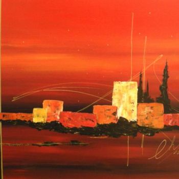 Painting titled "Crépuscule 2" by Roger Chastel, Original Artwork