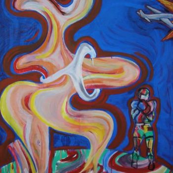 Painting titled "the boxer" by Carlos Ardohain, Original Artwork