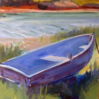 Painting titled "Rock Garden Inn Din…" by Candy Barr, Original Artwork, Oil