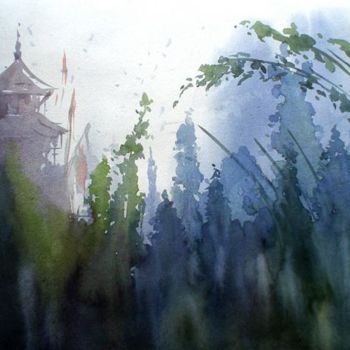 Painting titled "Imagination02" by Kishore Singh, Original Artwork, Oil