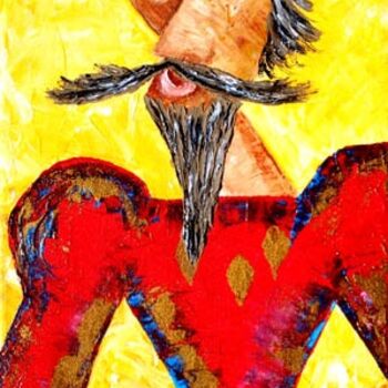 Painting titled "Quijote5" by Edna Ildefonso, Original Artwork