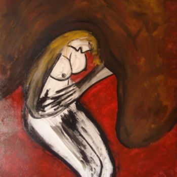 Pintura intitulada ""O peso e a sujidad…" por Maria Teresa Duarte, Obras de arte originais