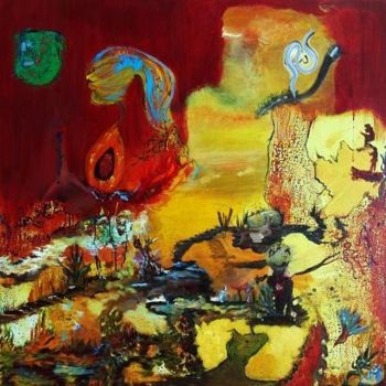 Peinture intitulée "Juorny" par Ladan Ghajar, Œuvre d'art originale