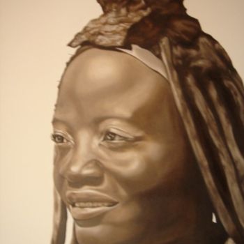 Pittura intitolato "Giovane" da Eb, Opera d'arte originale, Olio