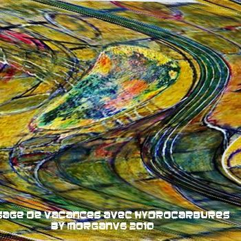 Peinture intitulée "Paysage de vacances…" par Morganv6, Œuvre d'art originale
