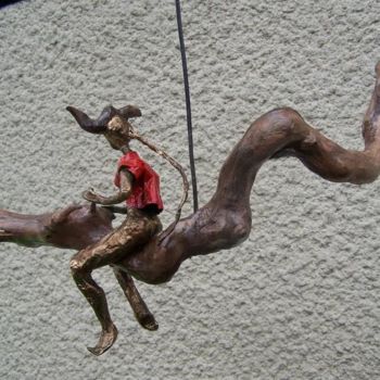 Sculpture intitulée "Léger..." par Anne-Frédérique Ferret, Œuvre d'art originale, Papier