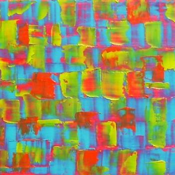 Pittura intitolato "Rubik’s cube I" da F, Opera d'arte originale