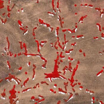 Peinture intitulée "SANS TITRE" par H . Mortazavi, Œuvre d'art originale, Huile
