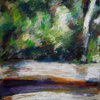 Painting titled "Chemin" by Nathalia Chipilova, Original Artwork, Acrylic